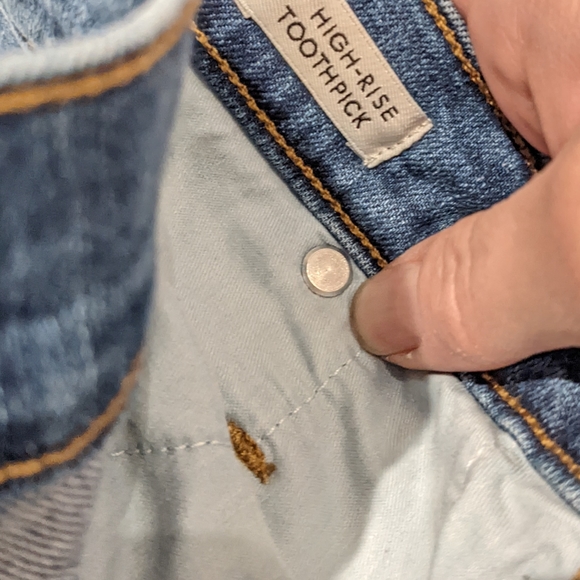 J Crew High Rise Toothpick Jeans - Picture 6 of 7